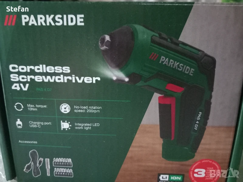 Акумулаторна отвертка PARKSIDE, снимка 1