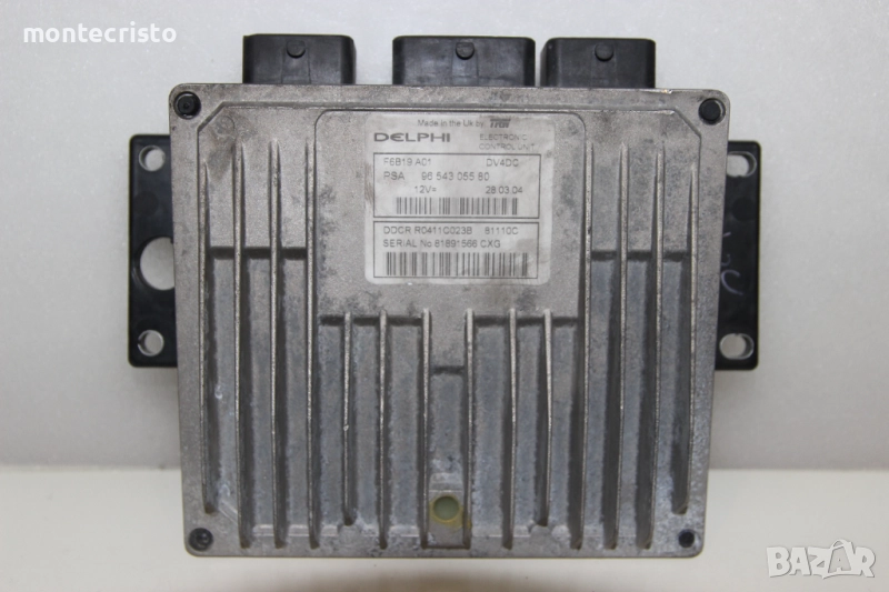 Моторен компютър Citroen C3 I (2002-2010г.) 9654305580 / 96 543 055 80 / F6B19A01 / DV4DC, снимка 1