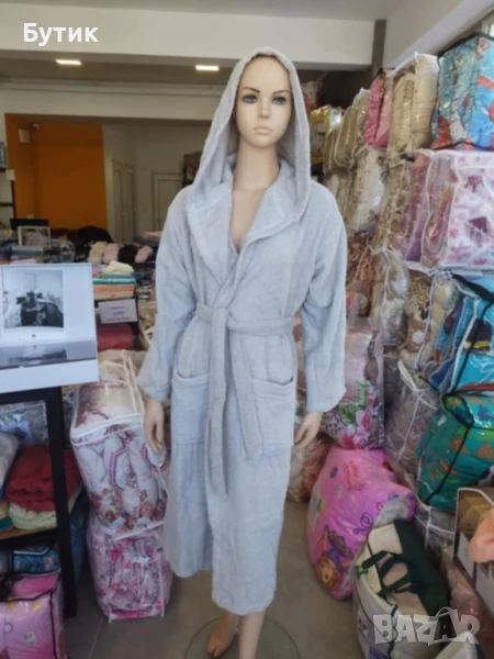 ПРОМО пакет 

Халат за баня + ПЛАЖНА кърпа 
М Л ХЛ ХХЛ ХХХЛ 100% памук, снимка 1