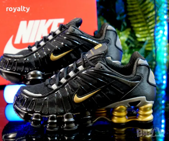 Nike Shox TL Black and Gold мъжки маратонки 