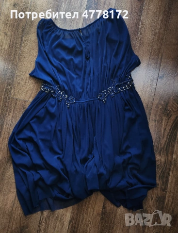 Къса синя рокля, снимка 3 - Рокли - 53985672