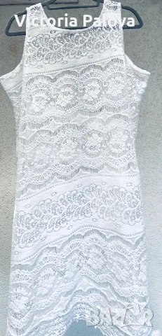 Бяла рокля индийска памучна дантела, снимка 7 - Рокли - 51025852