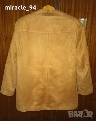 Велурено сако с цип - макси - голям размер, снимка 5 - Сака - 46418295