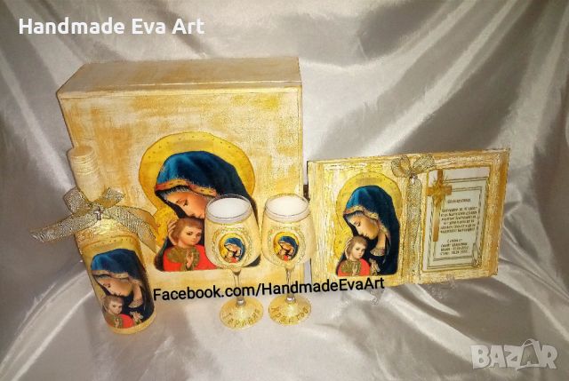 Подарък за Св. Богородица (15.08)- Старинна книга с икона на Св. Богородица/ снимка и личен поздрав, снимка 3 - Подаръци за имен ден - 46388323