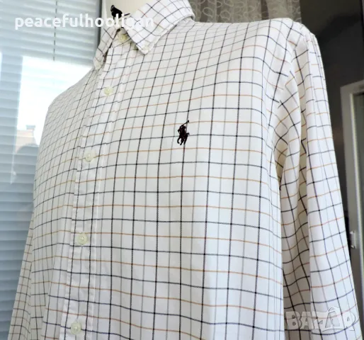 Polo By Ralph Lauren Men`s Multicoloured Checked Long Sleeve Casual Shirt Size L/XL, снимка 11 - Ризи - 49033959