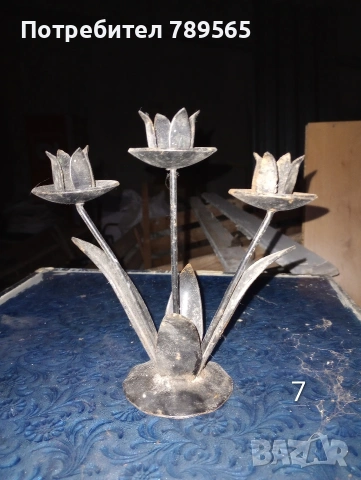 Ковани свещници, снимка 3 - Декорация за дома - 53830691