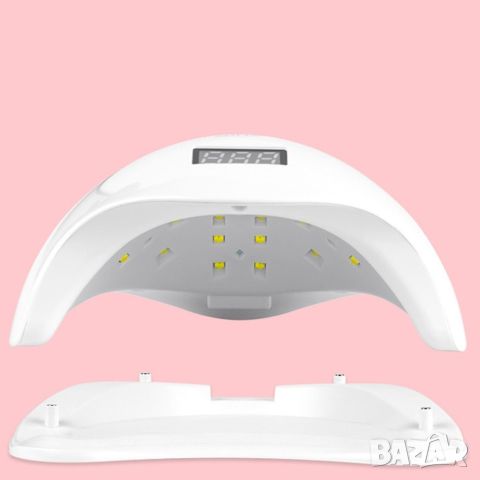 Елегантна и компактна UV LED лампа за нокти SUN5 с висока мощност-48W; Авто сензор за включване/изкл, снимка 4 - Продукти за маникюр - 46498214