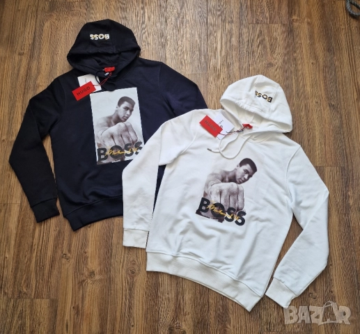 Мъжки суитчър HUGO BOSS & MOHAMMED ALI размер S M L XL 2XL, снимка 11 - Суичъри - 51709638