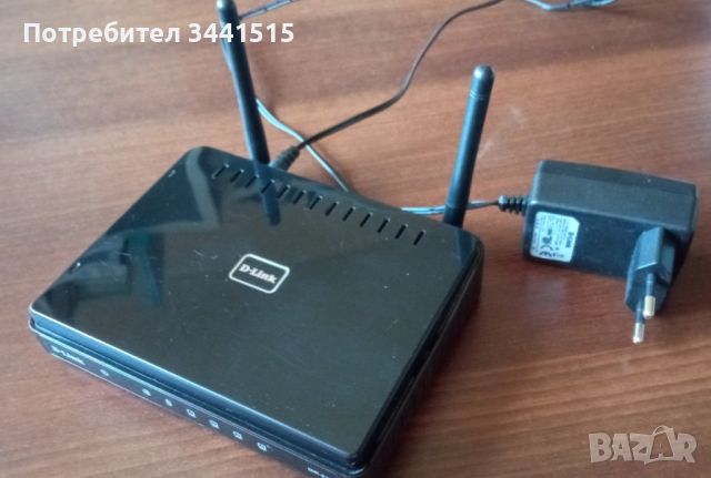 Wi-Fi Router D-Link DIR-615 Безжичен рутер N 300 Mb/сек 4 портов, 10/100 Switch, снимка 1 - Рутери - 46184840