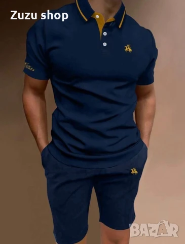 Мъжки комплект тениска и къси панталони