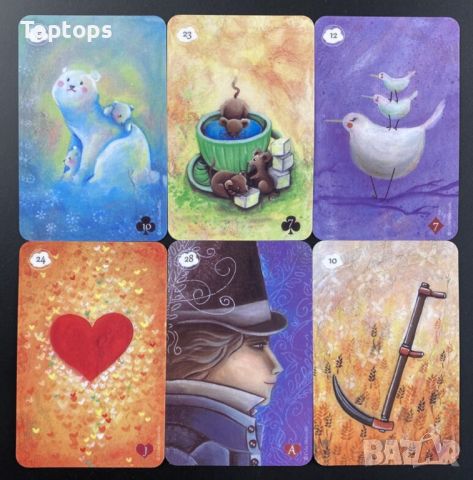 Ленорман карти:Tanis Lenormand & Pagan Lenormand & Fairytale Lenormand, снимка 16 - Карти за игра - 45283447