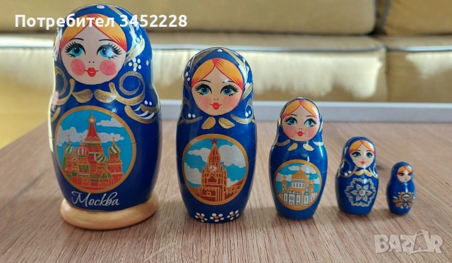 матрйошки комплект 5 броя за ценители нови