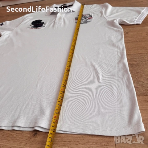 Поло тениска Paul & Shark Yachting Newport Boston мъжка размер L KNS F-24 бяла, снимка 5 - Тениски - 54128657