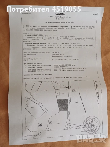 Продавам парцел в Аксаково за 25 000 евро , снимка 6 - Други услуги - 53568605