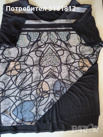 Дамска блуза с къс ръкав 
