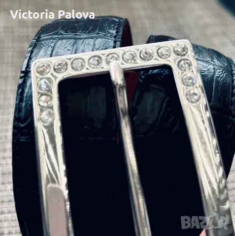 Красив черен колан естествена кожа, снимка 9 - Колани - 49729613