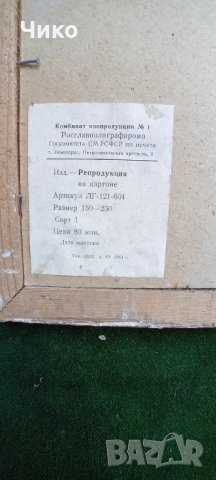 Голяма картина добре рамкирана и остъклена, снимка 9 - Картини - 51809834