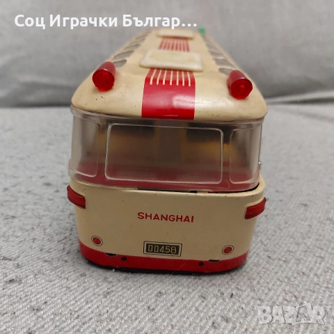Стара Соц Играчка Ламаринен Автобус , снимка 7 - Колекции - 52927525