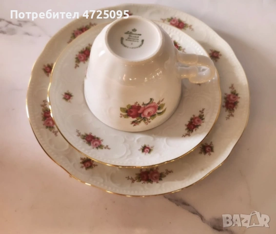 Троен порцеланов сет, снимка 4 - Чаши - 53881761