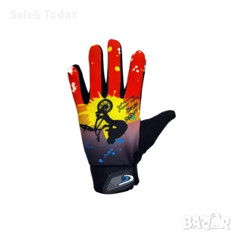 Детски ръкавици за колело, тротинетка, скутер, червени, снимка 2 - Аксесоари за велосипеди - 50161649