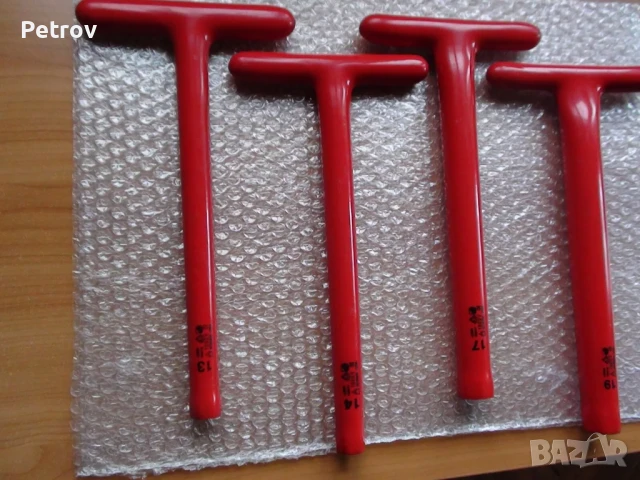 LEMP - VDE 1000 V - MADE IN GERMANY - 4 броя ПРОФЕСИОНАЛНИ Изолирани Маркови Ключове: 13-14-17-19 mm, снимка 2 - Клещи - 50776307