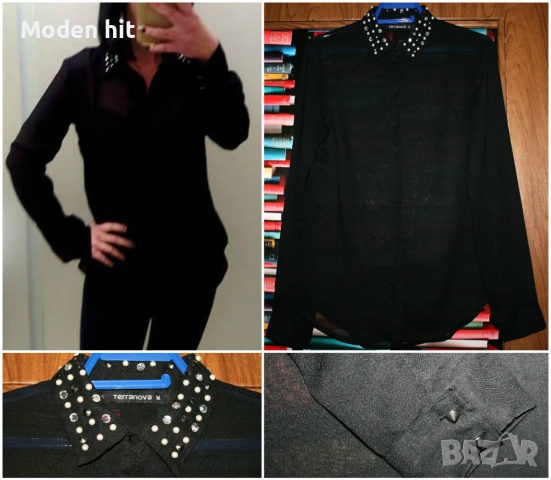 Дамски блузи, ризи, туники, жилетки, болера нови и отлични, снимка 15 - Блузи с дълъг ръкав и пуловери - 19797049