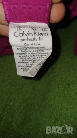 Цикламен сутиен Calvin Klein 70C, снимка 5 - Бельо - 48244844