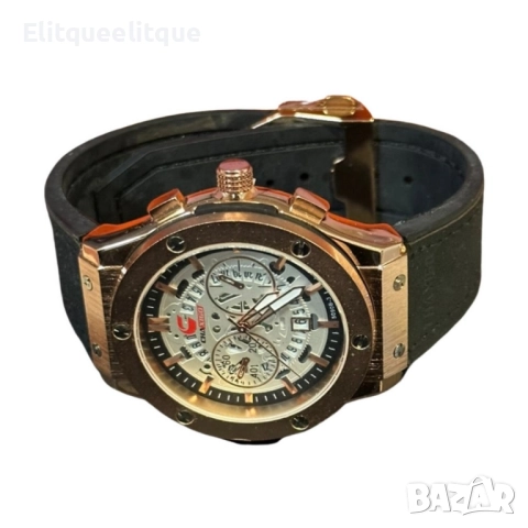Изискан мъжки часовник със стилен циферблат, снимка 2 - Мъжки - 52276001