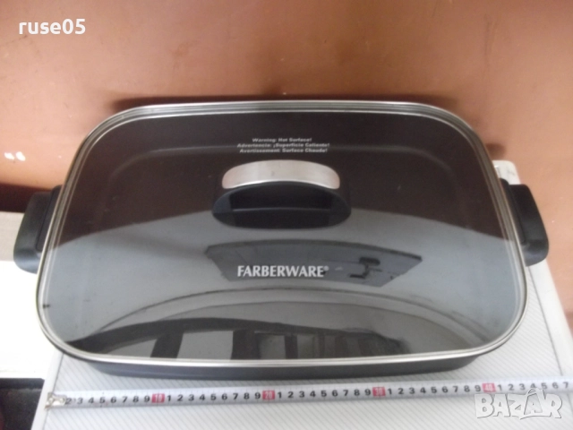 Тава метална със стъклен капак, снимка 2 - Съдове за готвене - 52592136