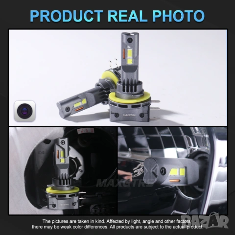 Лед крушки H15 LED | Canbus 6500K, 30000LM | Гаранция 1 година, снимка 8 - Аксесоари и консумативи - 54154391