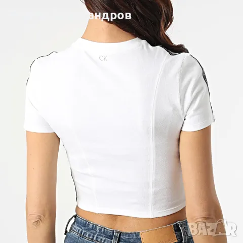 Бяло бюстие тип ТОП CALVIN KLEIN за момиче с размер S/Р, снимка 3 - Корсети, бюстиета, топове - 50092518
