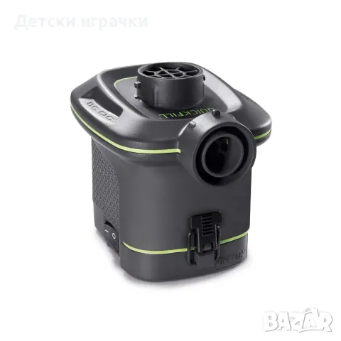 Въздушна помпа на батерии Intex, 420 л/мин, 3 конектора, 0.4 кг, черна, снимка 5 - Басейни и аксесоари - 49925932