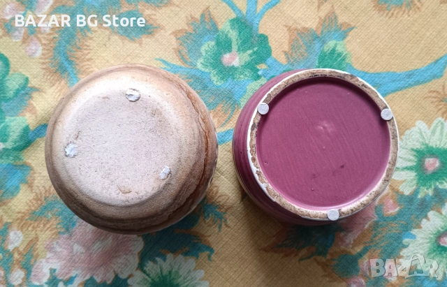 Комплект керамични саксии за цветя., снимка 4 - Саксии и кашпи - 53940579