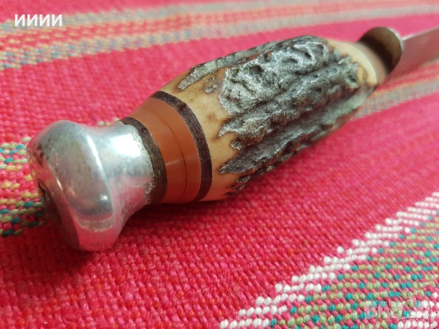 Немски нож с трион , снимка 5 - Антикварни и старинни предмети - 53720400