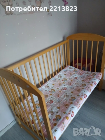 Детско легло и кошара плюс матрак 