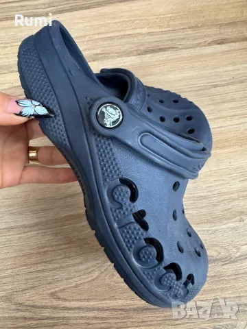 Оригинални тъмно сини  чехли Crocs ! 37,5 н, снимка 1 - Чехли - 49512173