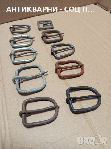 Стари Ръчно Изработени Тока Катарами За Колани 10бр. Номер 589., снимка 4 - Антикварни и старинни предмети - 53206023