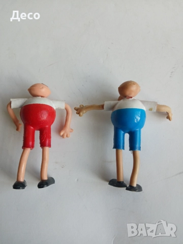 Стари български еластични фигурки от тримата глупаци., снимка 3 - Колекции - 52273361