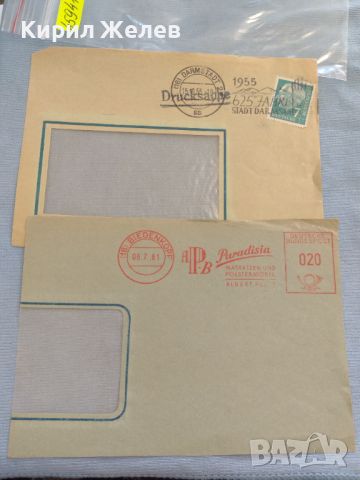 Два стари пощенски пликове с марки и печати Германия за КОЛЕКЦИЯ ДЕКОРАЦИЯ 45941, снимка 1 - Филателия - 46259783
