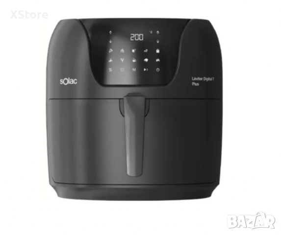 Еър фрайър Solac Léviter Digital 7 Plus – 7,4L капацитет, 1800W мощност и 10 автоматични програми, снимка 2 - Фритюрници - 52437333