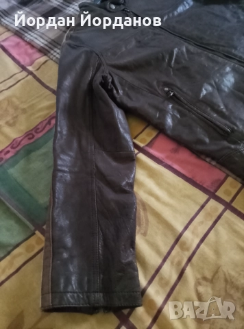 Кожено яке, снимка 14 - Якета - 43117116