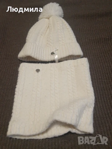 Шапка и шал-яка,комплект за Вашето дете.Заложете на качеството и естествени материи., снимка 4 - Шапки, шалове и ръкавици - 51005086
