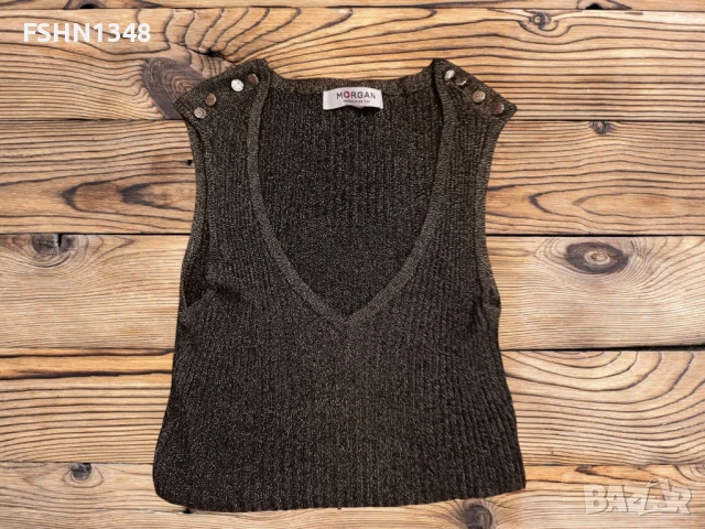Плетен топ с ламе" Morgan" 