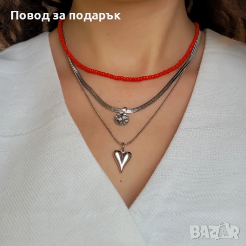 Колие от неръждаема стомана за 8 март , снимка 4 - Подаръци за жени - 53580539