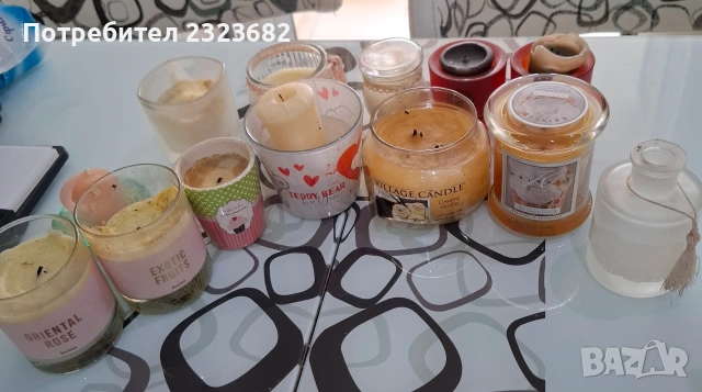 продавам ароматни свещи от колекцията си 
