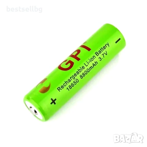 Акумулаторна батерия GPI 18650 3.7V 8800mAh за челници фенери глава прожектори лазери къмпинг лампи, снимка 2 - Къмпинг осветление - 51204447