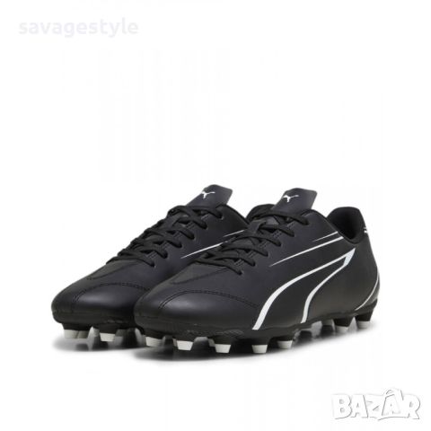 Футболни мъжки маратонки PUMA Vitoria Firm Ground/Artificial Grass Football Shoes Black, снимка 4 - Маратонки - 46608416