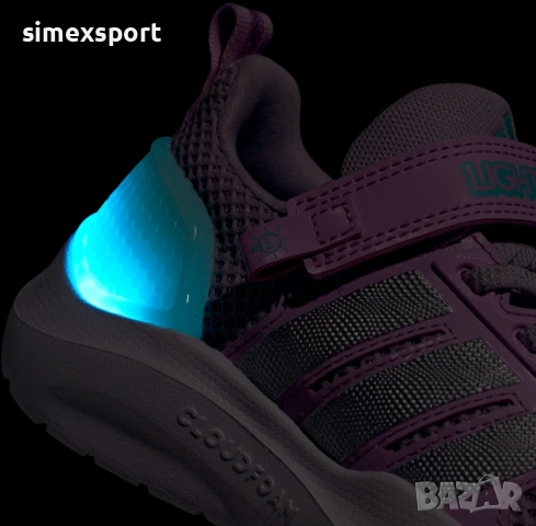 ДЕТСКИ СВЕТЕЩИ МАРАТОНКИ ADIDAS LIGHTORAMA RNR EL I, снимка 2 - Детски маратонки - 53743070