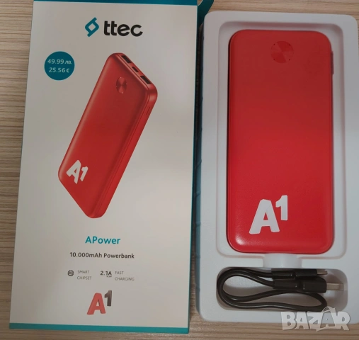 Външна батерия TTEC Re Charger 10000mAh, снимка 3 - Външни батерии - 53908995