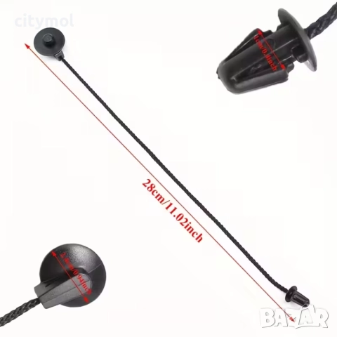 Комплект от 2 въжета за окачване на багажника на кола, снимка 6 - Аксесоари и консумативи - 51975612